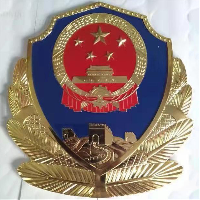 大型铸铝警徽