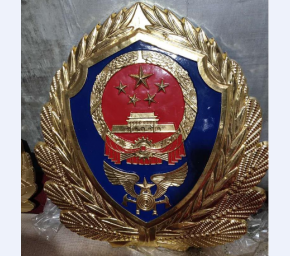 贴金消防救援徽